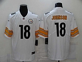 Nike Steelers 18 Diontae Johnson White Vapor Untouchable Limited Jersey,baseball caps,new era cap wholesale,wholesale hats